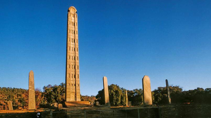 Axoum, l’ancienne capitale de l’Ethiopie, célèbre pour ses stèles et les ruines de divers palais