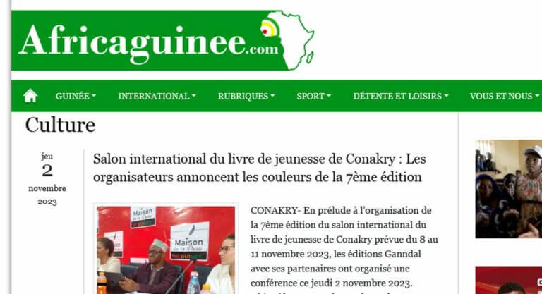 Découvrez africaguinee.com le site des dernières nouvelles de la Guinée
